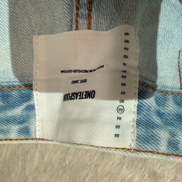 One Teaspoon Light Blue Jean Shorts - Picture 3 of 3